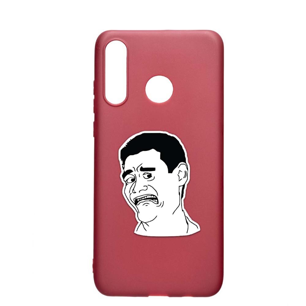 Husa Huawei P30 Lite, Meme - Harold, rezistenta la uzura, anti-alunecare, din silicon Premium, Pomegranate, PG660