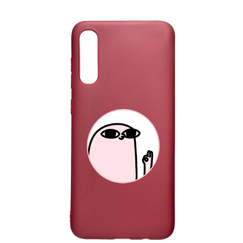 Husa Samsung Galaxy A30S, Meme, rezistenta la uzura, anti-alunecare, din silicon Premium, Pomegranate, PG658