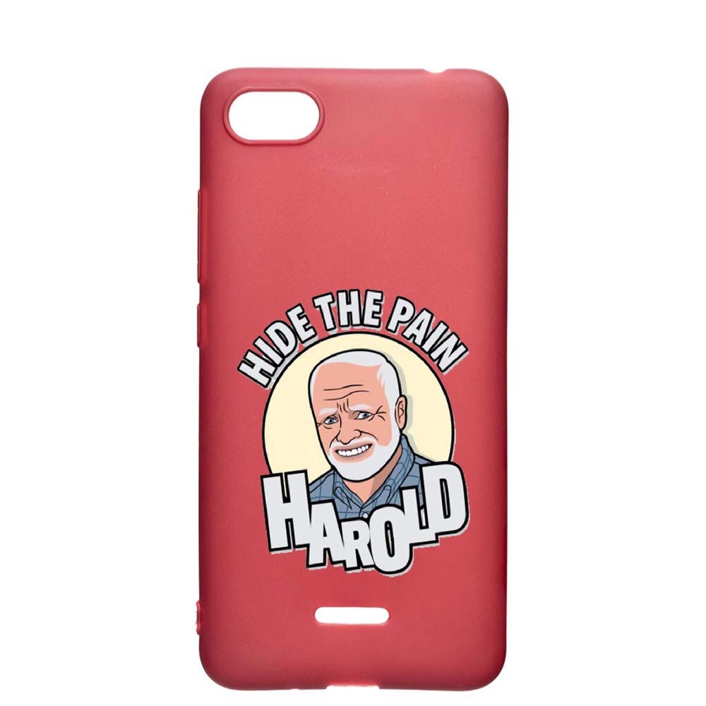 Husa Apple iPhone SE 2 / iPhone 7 / iPhone 8, Meme - Harold, rezistenta la uzura, anti-alunecare, din silicon Premium, Pomegranate, PG662