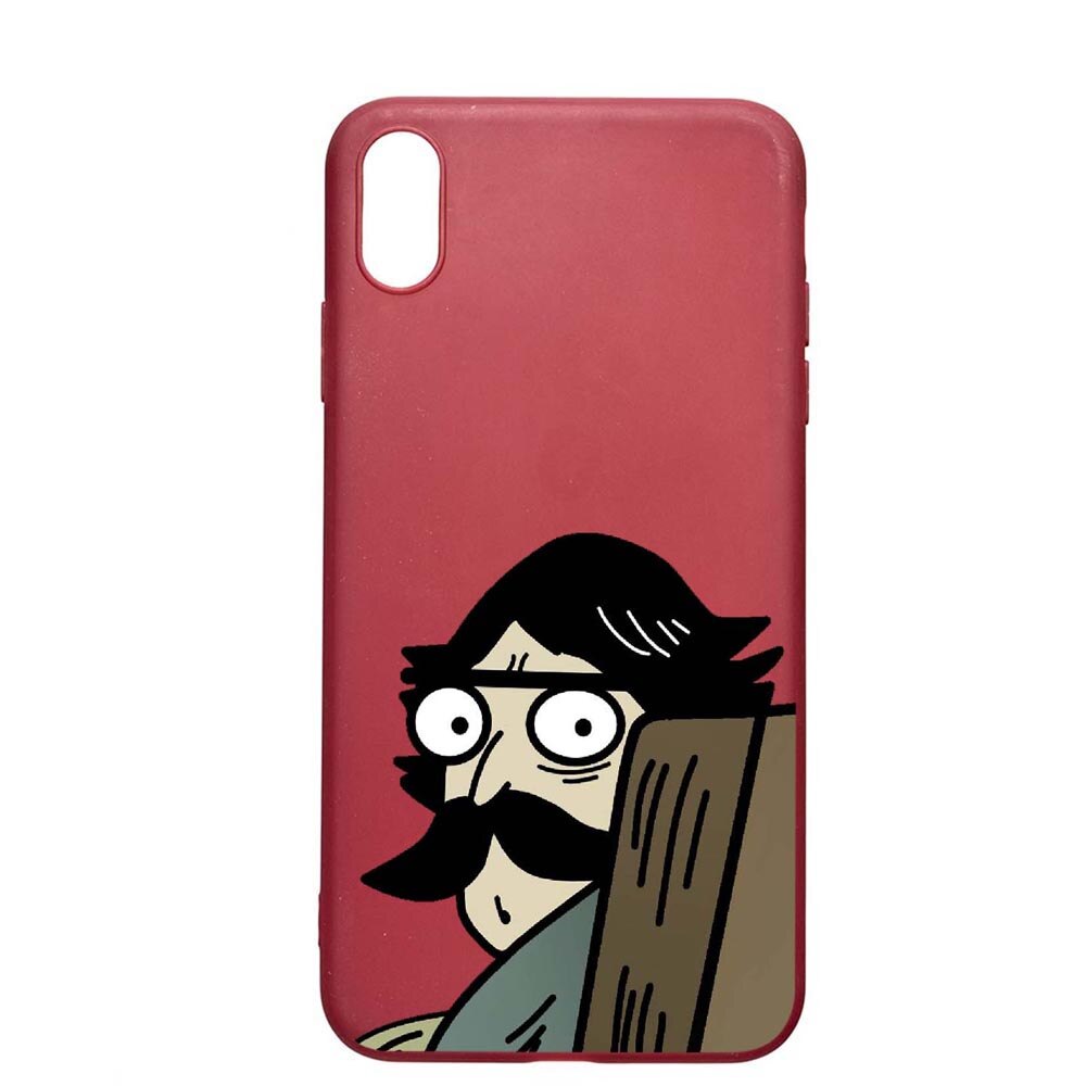 Husa Apple iPhone XS / X, Meme, rezistenta la uzura, anti-alunecare, din silicon Premium, Pomegranate, PG653