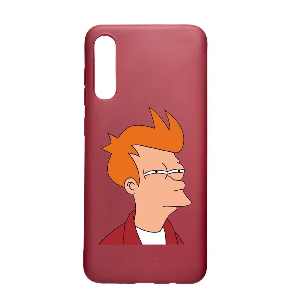 Husa Samsung Galaxy A70, Meme, rezistenta la uzura, anti-alunecare, din silicon Premium, Pomegranate, PG663