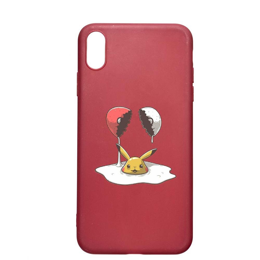 Husa Apple iPhone XS Max, Meme, rezistenta la uzura, anti-alunecare, din silicon Premium, Pomegranate, PG656
