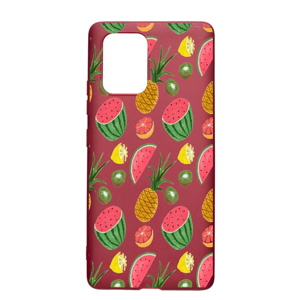 Husa Apple iPhone 11 Pro, Ananas, rezistenta la uzura, anti-alunecare, din silicon Premium, Pomegranate, PG666