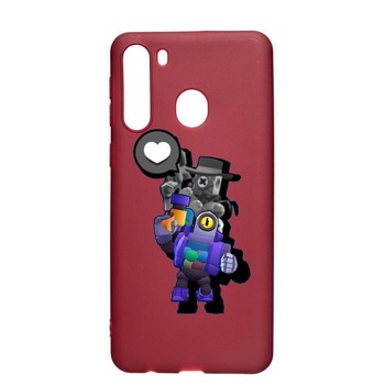 Husa Samsung Galaxy A21, Brawl Stars Ricochet, rezistenta la uzura, anti-alunecare, din silicon Premium, Pomegranate, PG650 Husa Samsung Galaxy A21, Brawl Stars Ricochet, rezistenta la uzura, anti-alunecare, din silicon Premium, Pomegranate, PG650