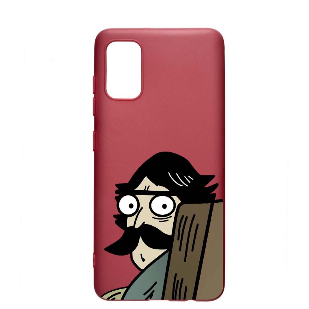 Husa Samsung Galaxy A41, Meme, rezistenta la uzura, anti-alunecare, din silicon Premium, Pomegranate, PG653