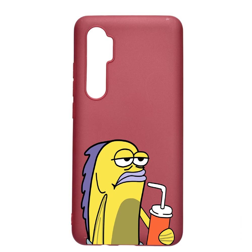 Husa Xiaomi Mi Note 10 Lite, Meme, rezistenta la uzura, anti-alunecare, din silicon Premium, Pomegranate, PG652