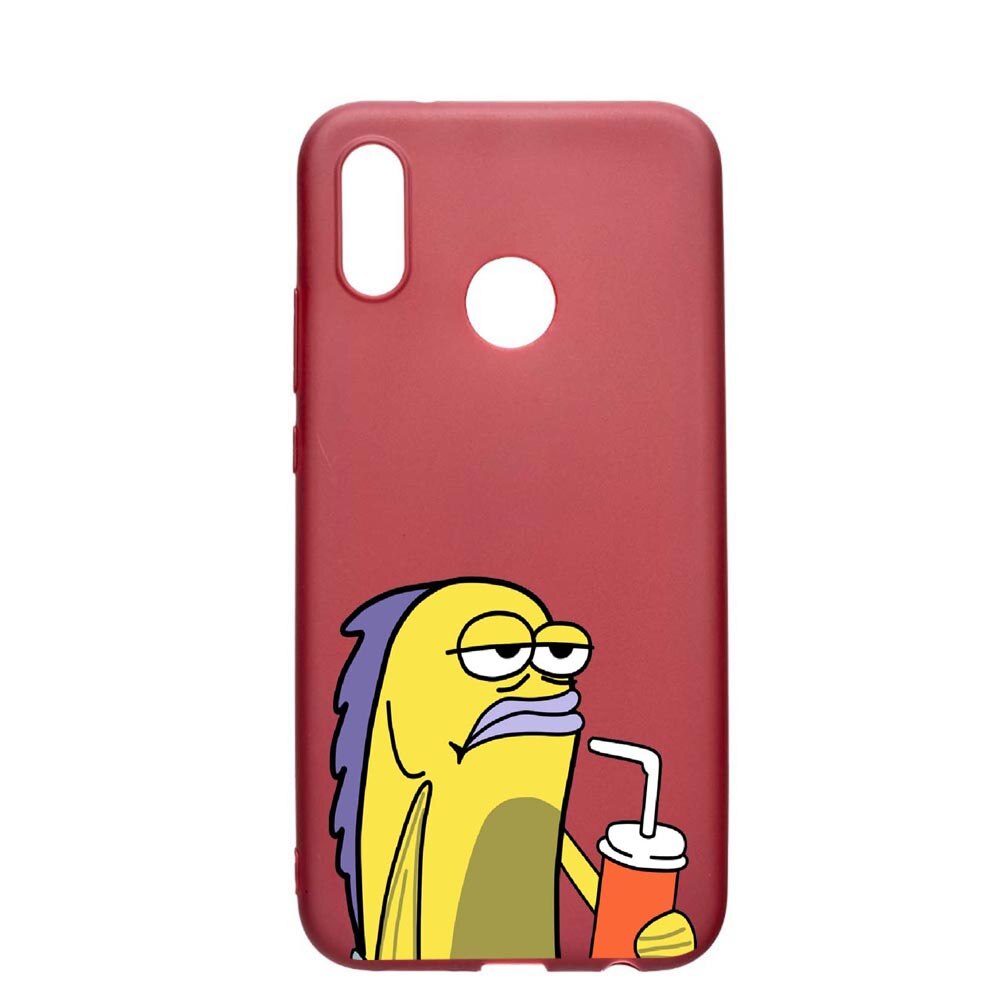 Husa Huawei P20 Lite, Meme, rezistenta la uzura, anti-alunecare, din silicon Premium, Pomegranate, PG652