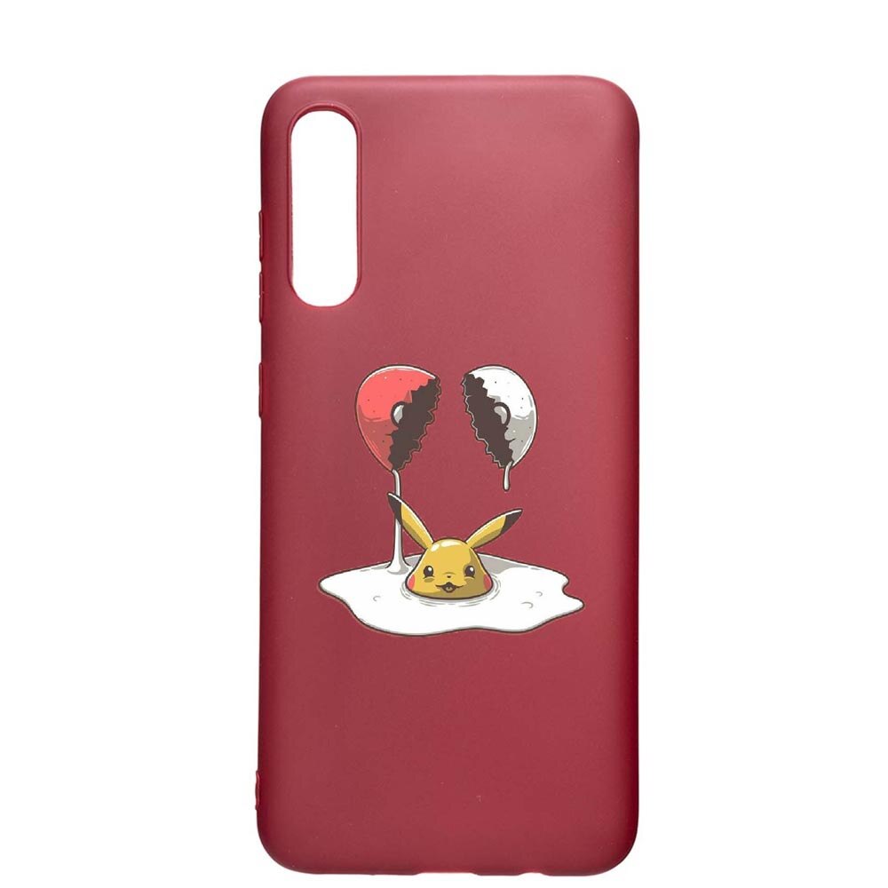 Husa Samsung Galaxy A70, Meme, rezistenta la uzura, anti-alunecare, din silicon Premium, Pomegranate, PG656
