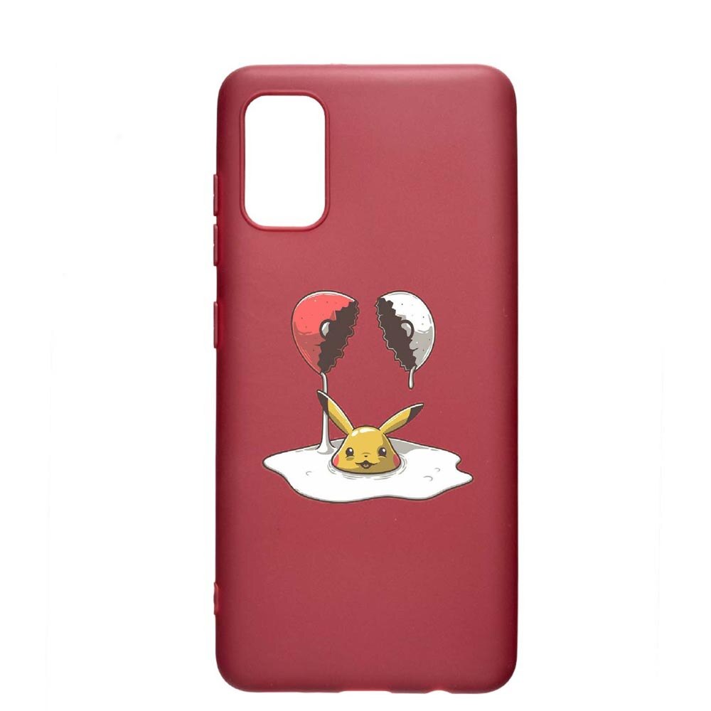 Husa Samsung Galaxy A51, Meme, rezistenta la uzura, anti-alunecare, din silicon Premium, Pomegranate, PG656