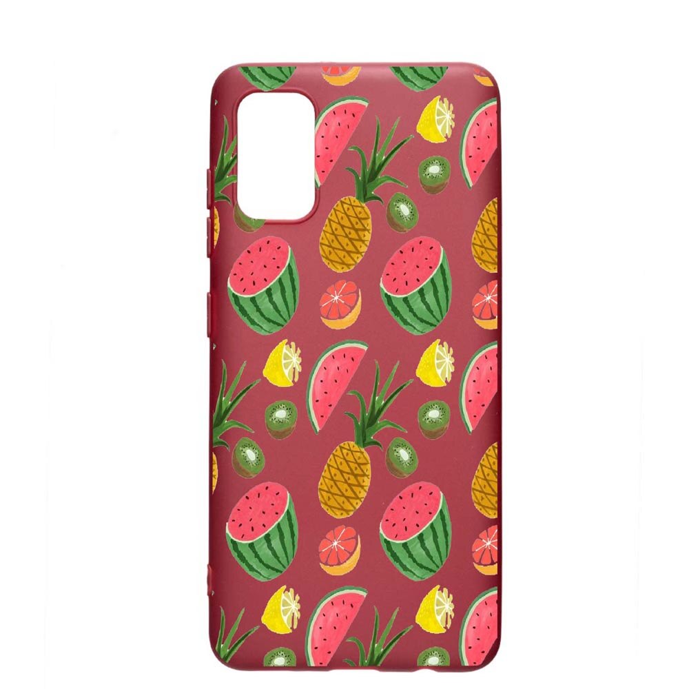 Husa Samsung Galaxy S20, Ananas, rezistenta la uzura, anti-alunecare, din silicon Premium, Pomegranate, PG666
