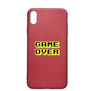 Husa Apple iPhone XS / X, Game Over, rezistenta la uzura, anti-alunecare, din silicon Premium, Pomegranate, PG671 Husa Apple iPhone XS / X, Game Over, rezistenta la uzura, anti-alunecare, din silicon Premium, Pomegranate, PG671