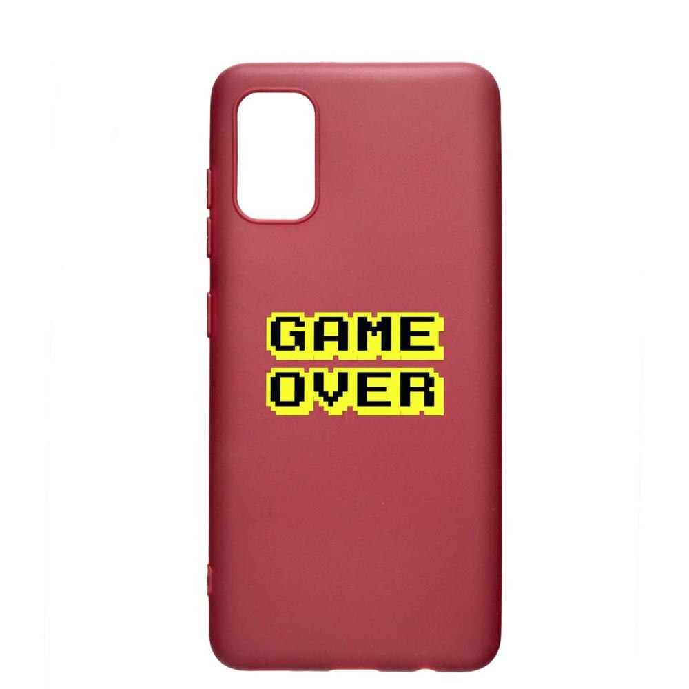 Husa Samsung Galaxy A51, Game Over, rezistenta la uzura, anti-alunecare, din silicon Premium, Pomegranate, PG671