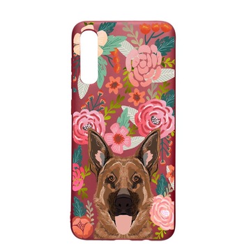Husa Samsung Galaxy A30S, Dog In Flowers, rezistenta la uzura, anti-alunecare, din silicon Premium, Pomegranate, PG636 Husa Samsung Galaxy A30S, Dog In Flowers, rezistenta la uzura, anti-alunecare, din silicon Premium, Pomegranate, PG636