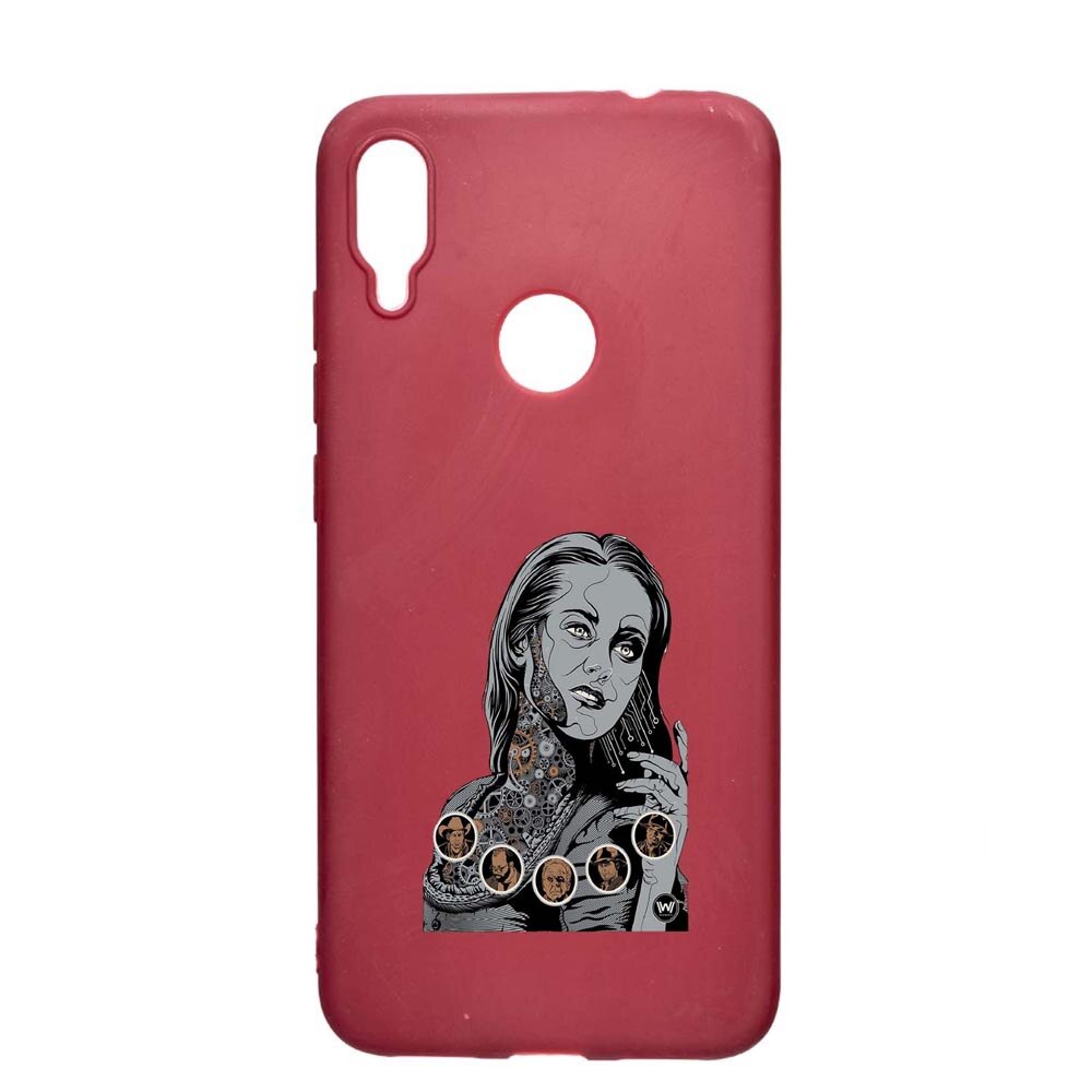Husa Xiaomi Redmi Note 7, Westworld, Movie, rezistenta la uzura, anti-alunecare, din silicon Premium, Pomegranate, PG680