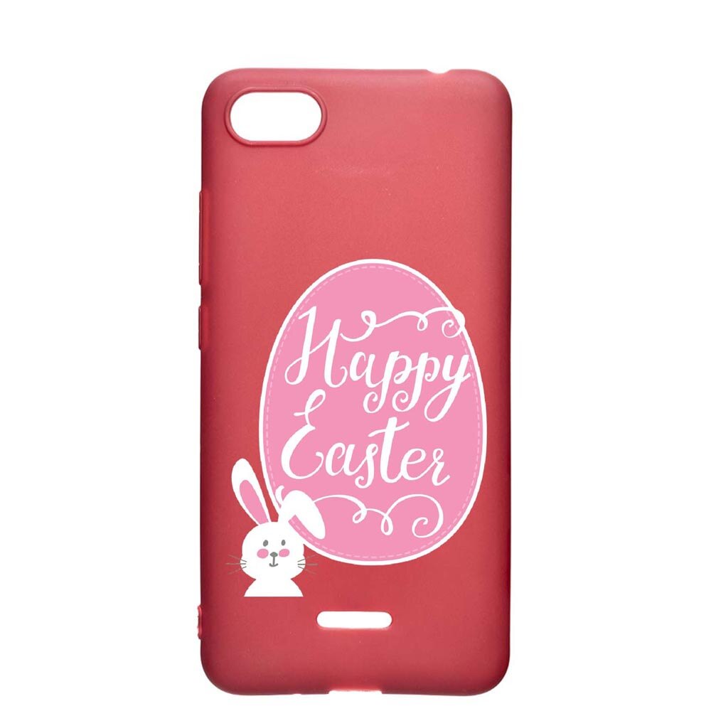 Husa Apple iPhone SE 2 / iPhone 7 / iPhone 8, Happy Easter, rezistenta la uzura, anti-alunecare, din silicon Premium, Pomegranate, PG689
