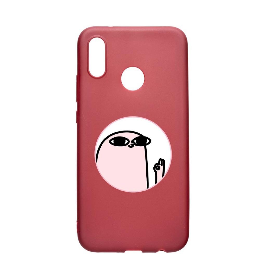 Husa Huawei P20 Lite, Meme, rezistenta la uzura, anti-alunecare, din silicon Premium, Pomegranate, PG658