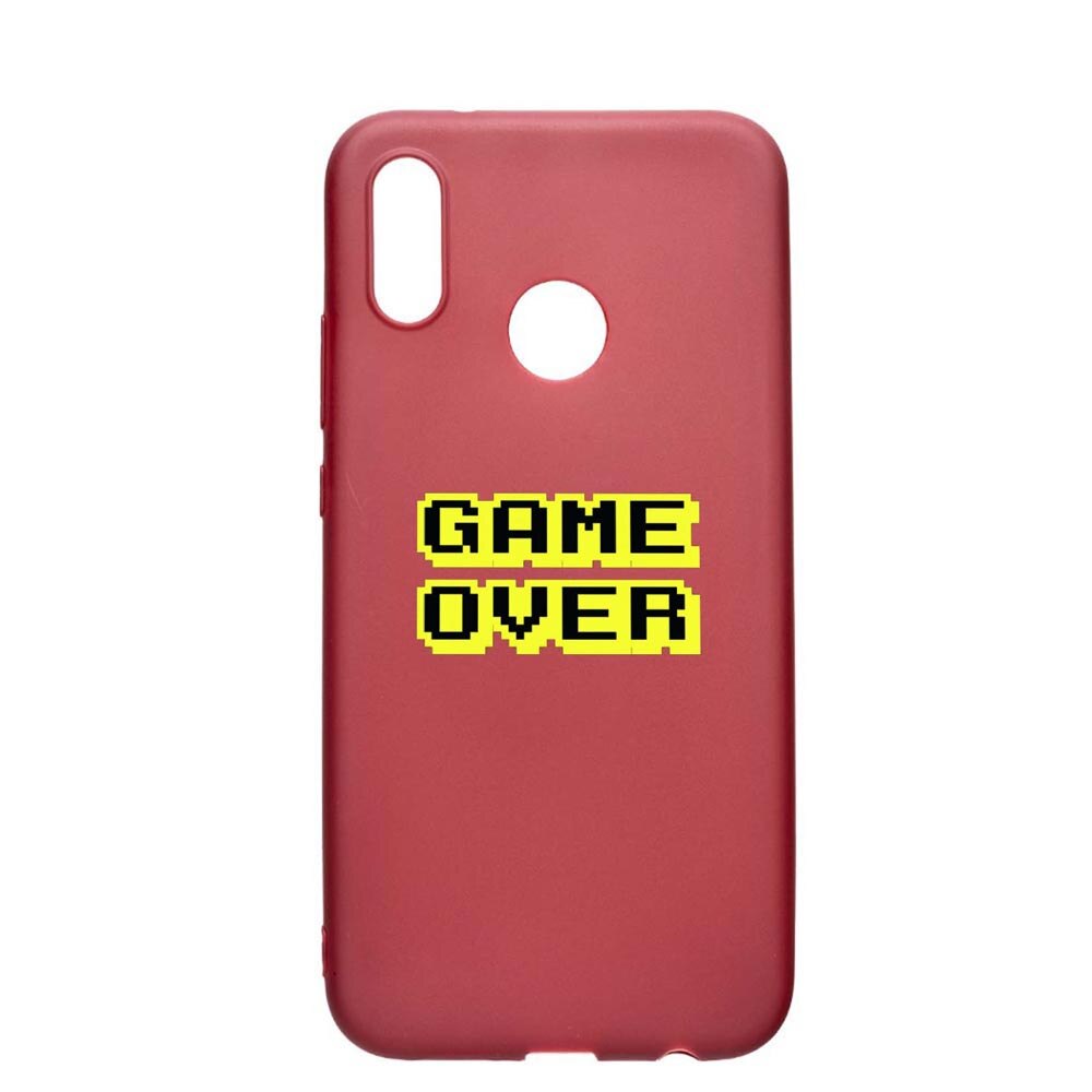 Husa Huawei P20 Lite, Game Over, rezistenta la uzura, anti-alunecare, din silicon Premium, Pomegranate, PG671