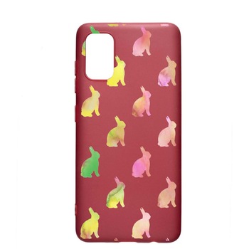 Husa Samsung Galaxy A51, Cool Rabbits, rezistenta la uzura, anti-alunecare, din silicon Premium, Pomegranate, PG695 Husa Samsung Galaxy A51, Cool Rabbits, rezistenta la uzura, anti-alunecare, din silicon Premium, Pomegranate, PG695