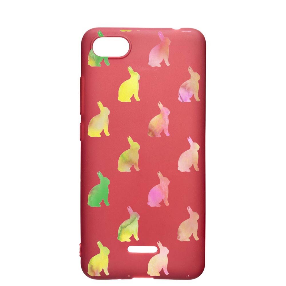 Husa Apple iPhone SE 2 / iPhone 7 / iPhone 8, Cool Rabbits, rezistenta la uzura, anti-alunecare, din silicon Premium, Pomegranate, PG695