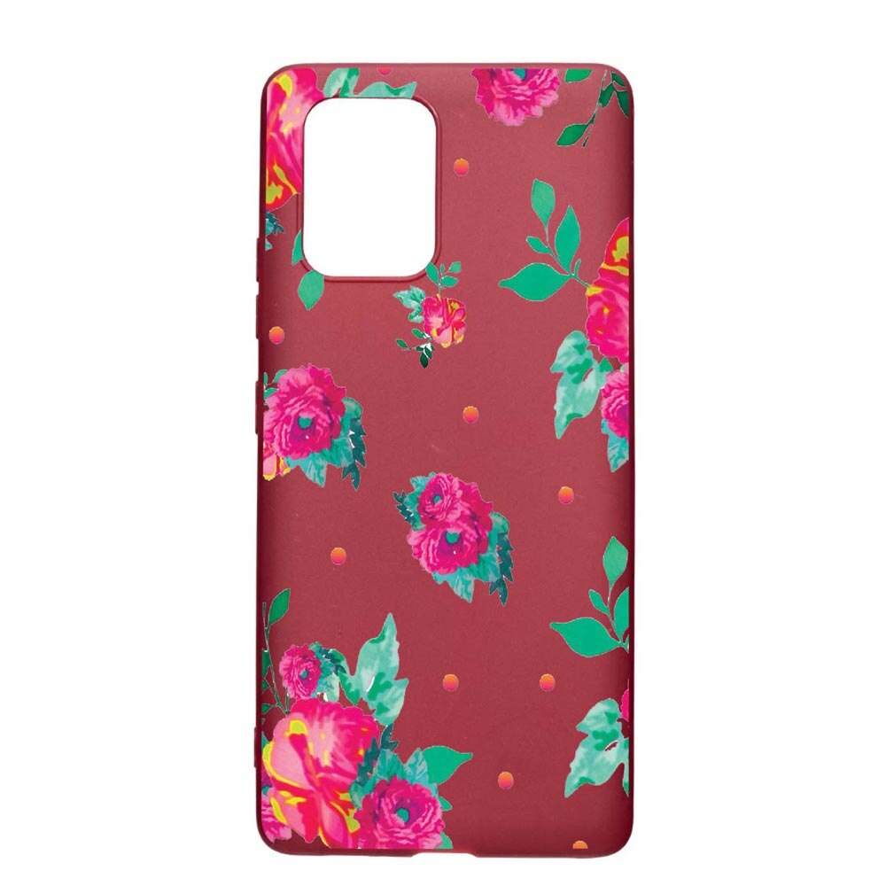 Husa Apple iPhone 11 Pro, Roses - Pastel Colors, rezistenta la uzura, anti-alunecare, din silicon Premium, Pomegranate, PG688