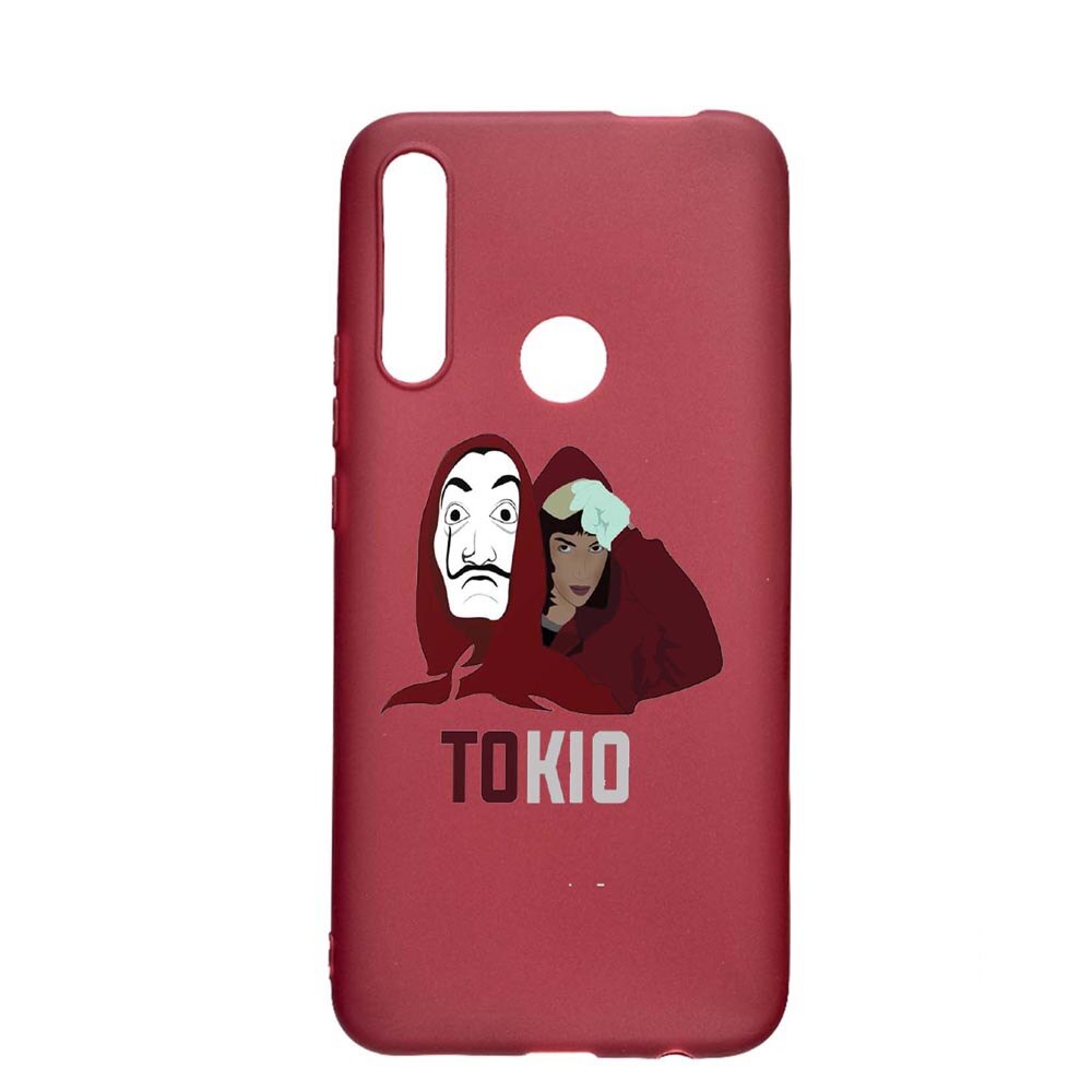 Husa Huawei P Smart Z, La Casa De Papel - Tokyo, rezistenta la uzura, anti-alunecare, din silicon Premium, Pomegranate, PG710