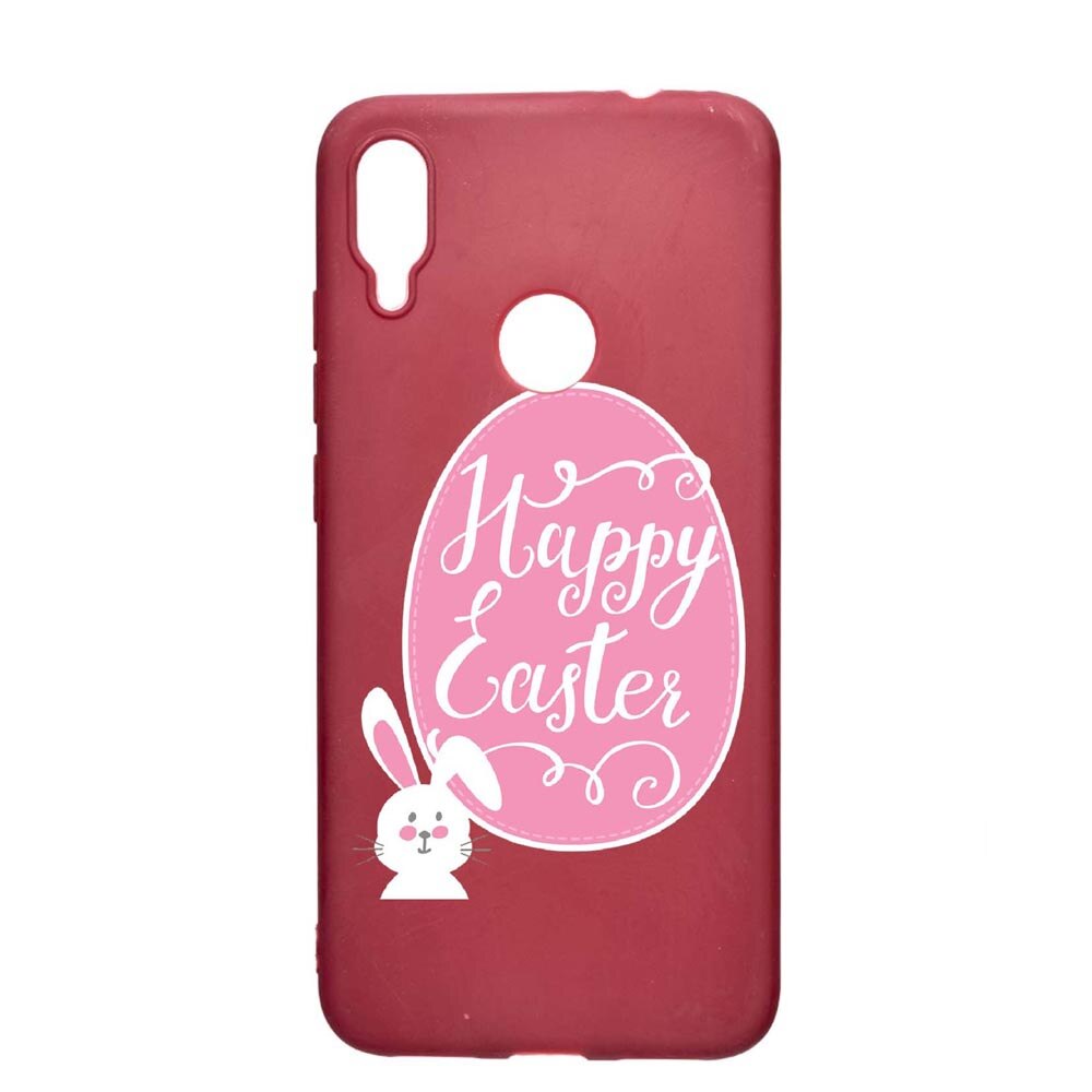 Husa Xiaomi Redmi Note 7, Happy Easter, rezistenta la uzura, anti-alunecare, din silicon Premium, Pomegranate, PG689