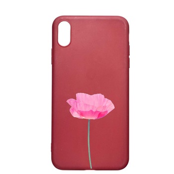 Husa Apple iPhone XS / X, One Rose - Pastel Colors, rezistenta la uzura, anti-alunecare, din silicon Premium, Pomegranate, PG693 Husa Apple iPhone XS / X, One Rose - Pastel Colors, rezistenta la uzura, anti-alunecare, din silicon Premium, Pomegranate, PG693