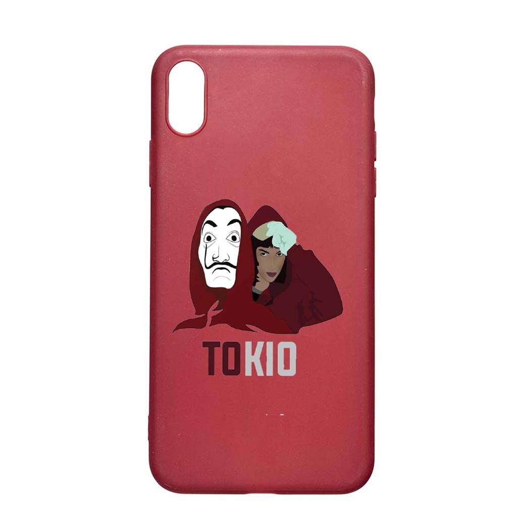 Husa Huawei Y5 2019, La Casa De Papel - Tokyo, rezistenta la uzura, anti-alunecare, din silicon Premium, Pomegranate, PG710