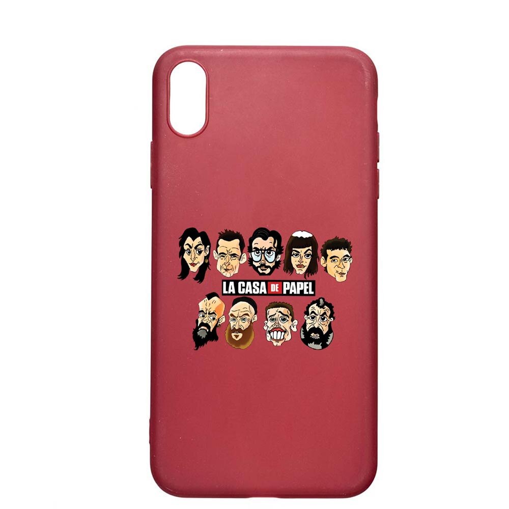 Husa Samsung Galaxy A10, La Casa De Papel, rezistenta la uzura, anti-alunecare, din silicon Premium, Pomegranate, PG713