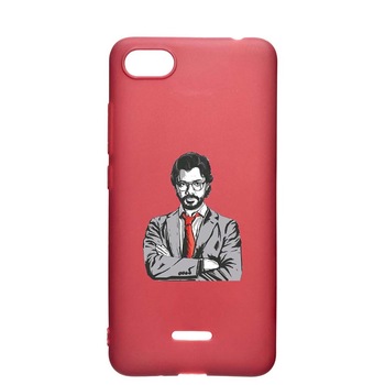 Husa Apple iPhone 6S / 6, La Casa De Papel - Profesor, rezistenta la uzura, anti-alunecare, din silicon Premium, Pomegranate, PG712 Husa Apple iPhone 6S / 6, La Casa De Papel - Profesor, rezistenta la uzura, anti-alunecare, din silicon Premium, Pomegranate, PG712