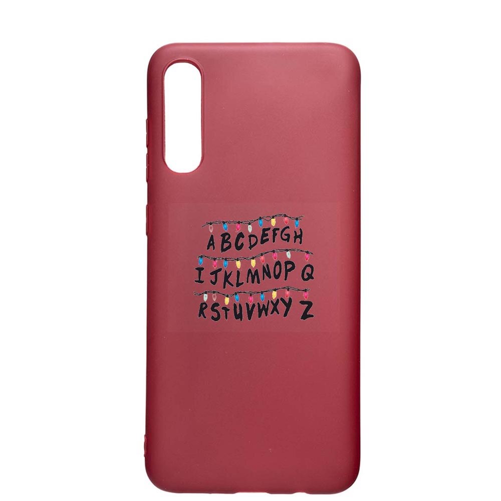 Husa Samsung Galaxy A30S, Stranger Things, rezistenta la uzura, anti-alunecare, din silicon Premium, Pomegranate, PG720