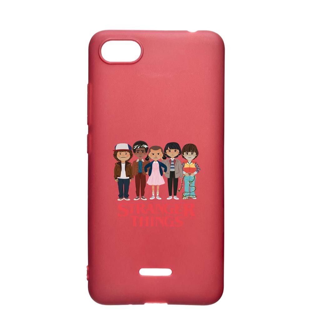 Husa Apple iPhone SE 2 / iPhone 7 / iPhone 8, Stranger Things, rezistenta la uzura, anti-alunecare, din silicon Premium, Pomegranate, PG722