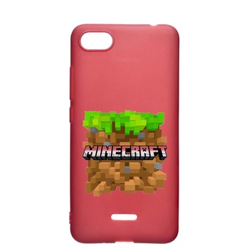 Husa Xiaomi Redmi 6A, Minecraft, rezistenta la uzura, anti-alunecare, din silicon Premium, Pomegranate, PG726 Husa Xiaomi Redmi 6A, Minecraft, rezistenta la uzura, anti-alunecare, din silicon Premium, Pomegranate, PG726