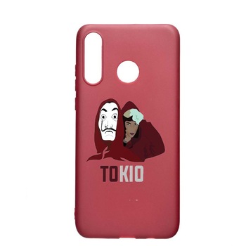 Husa Huawei P30 Lite, La Casa De Papel - Tokyo, rezistenta la uzura, anti-alunecare, din silicon Premium, Pomegranate, PG710 Husa Huawei P30 Lite, La Casa De Papel - Tokyo, rezistenta la uzura, anti-alunecare, din silicon Premium, Pomegranate, PG710