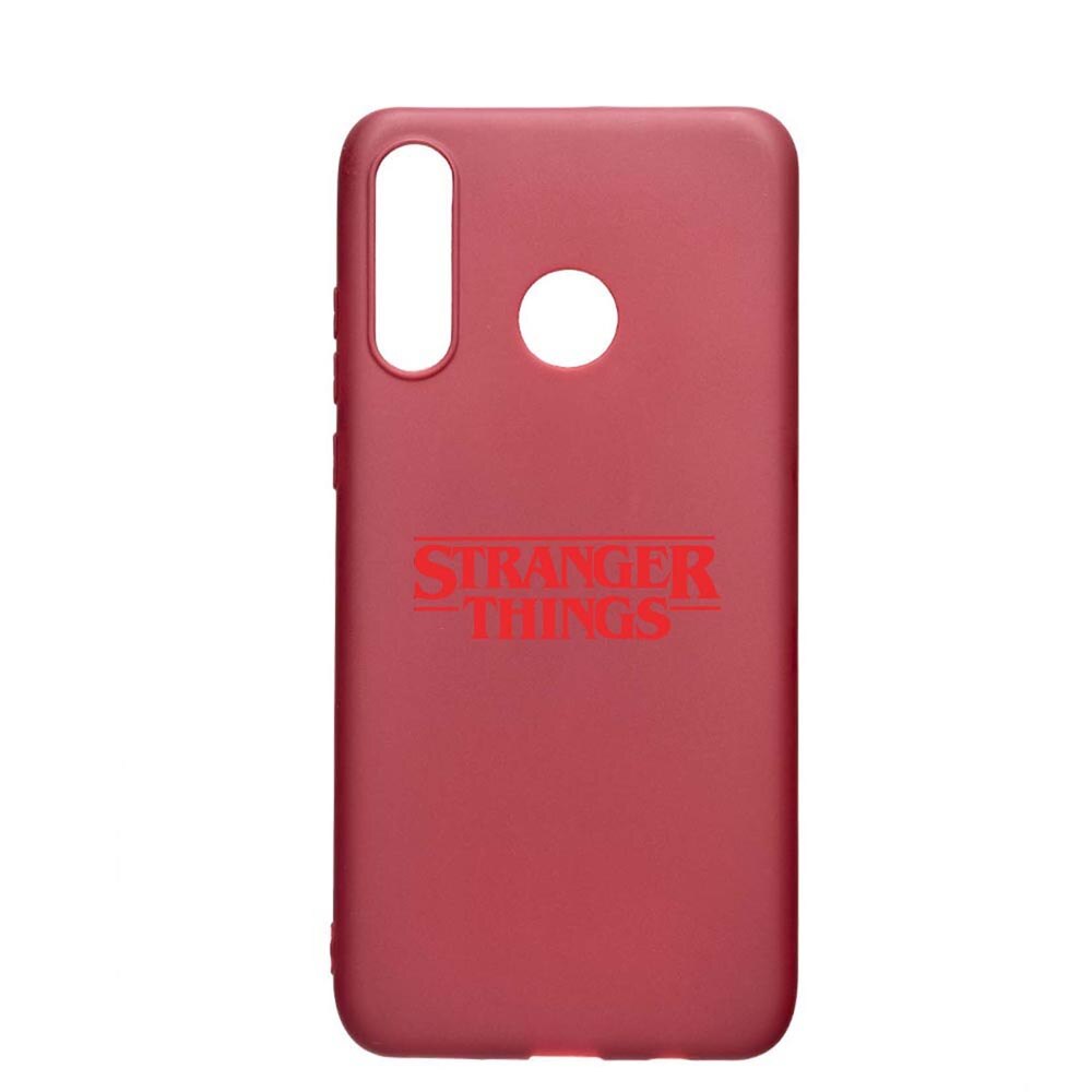 Husa Huawei P30 Lite, Stranger Things, rezistenta la uzura, anti-alunecare, din silicon Premium, Pomegranate, PG721