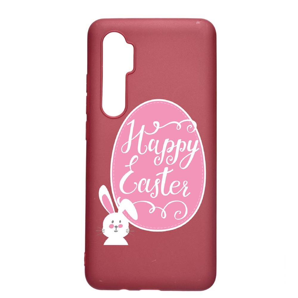 Husa Xiaomi Mi Note 10 Lite, Happy Easter, rezistenta la uzura, anti-alunecare, din silicon Premium, Pomegranate, PG689