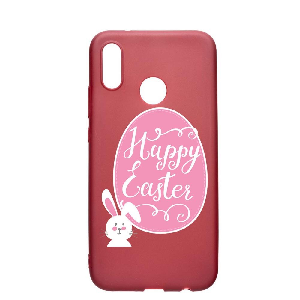 Husa Huawei P20 Lite, Happy Easter, rezistenta la uzura, anti-alunecare, din silicon Premium, Pomegranate, PG689