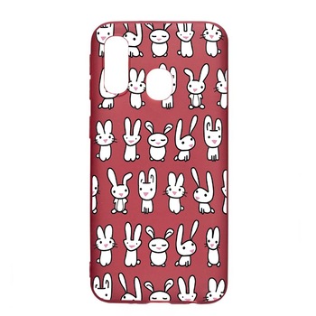 Husa Samsung Galaxy A40, Rabbits, rezistenta la uzura, anti-alunecare, din silicon Premium, Pomegranate, PG691 Husa Samsung Galaxy A40, Rabbits, rezistenta la uzura, anti-alunecare, din silicon Premium, Pomegranate, PG691