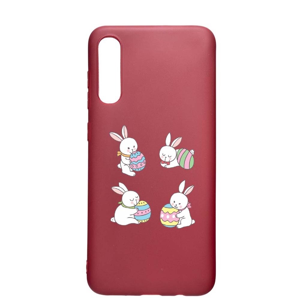 Husa Samsung Galaxy A50 / A50S, Rabbit - Easter, rezistenta la uzura, anti-alunecare, din silicon Premium, Pomegranate, PG690