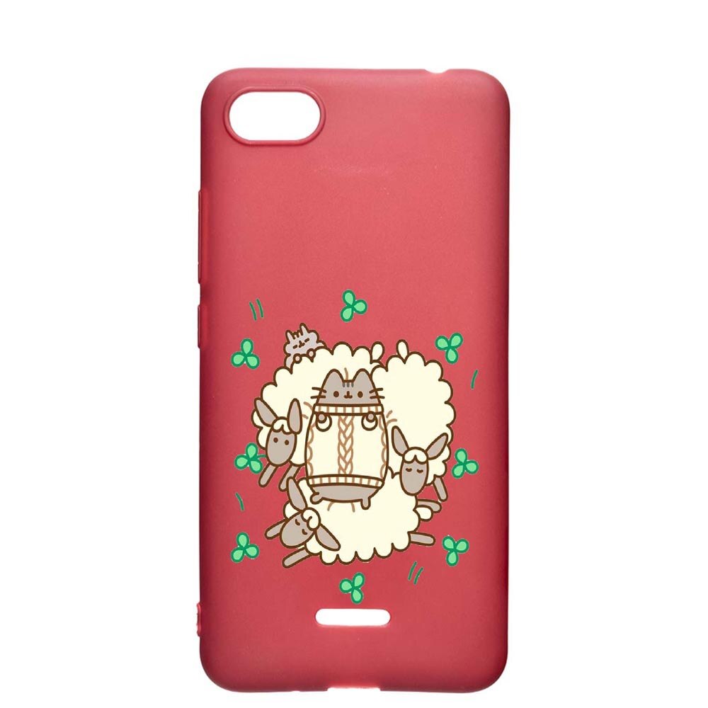 Husa Apple iPhone 6S / 6, Rabbits - Lambs, rezistenta la uzura, anti-alunecare, din silicon Premium, Pomegranate, PG692