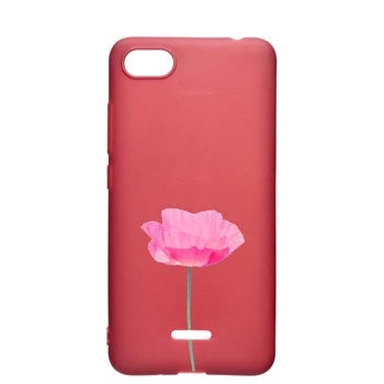 Husa Apple iPhone 6S / 6, One Rose - Pastel Colors, rezistenta la uzura, anti-alunecare, din silicon Premium, Pomegranate, PG693 Husa Apple iPhone 6S / 6, One Rose - Pastel Colors, rezistenta la uzura, anti-alunecare, din silicon Premium, Pomegranate, PG693