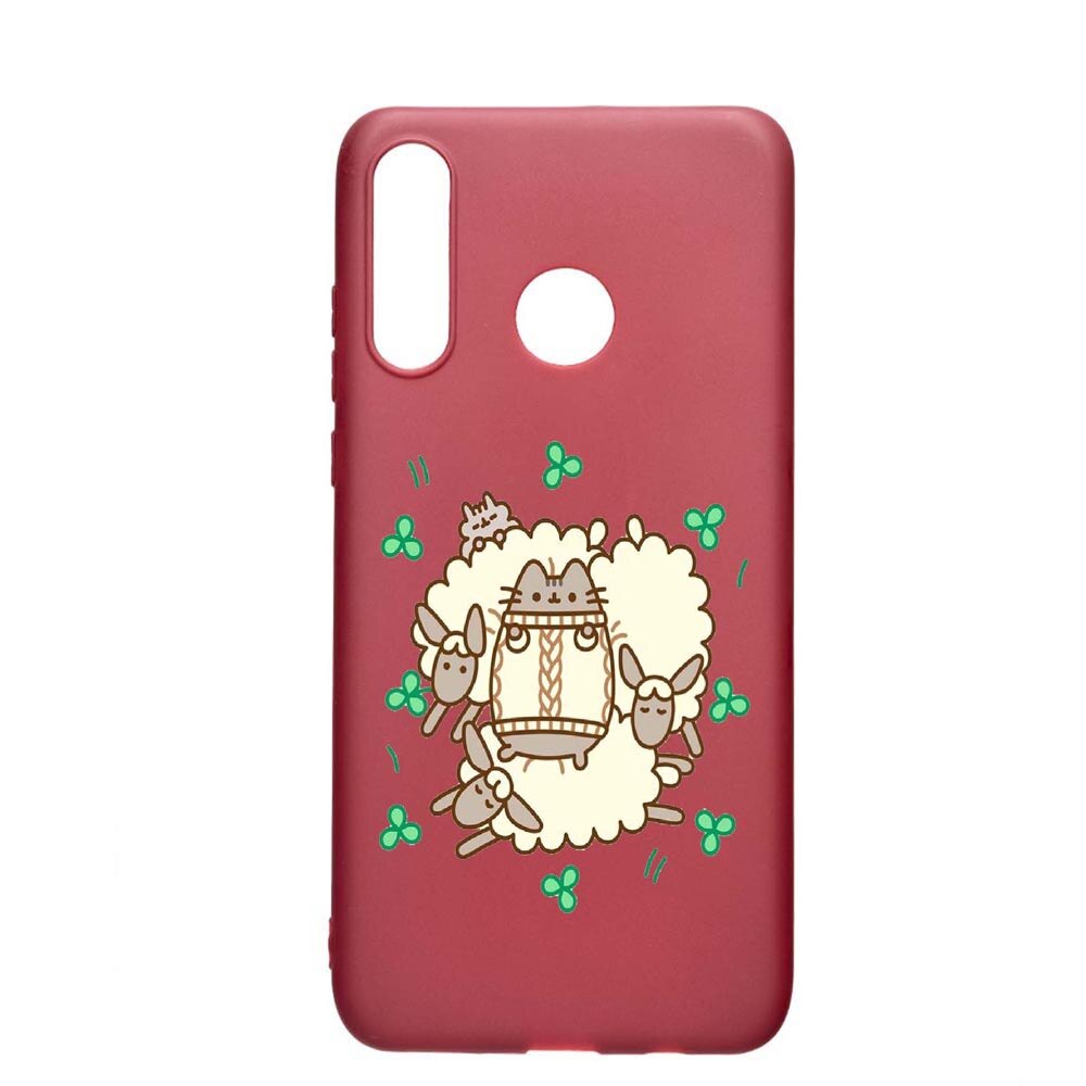 Husa Huawei P30 Lite, Rabbits - Lambs, rezistenta la uzura, anti-alunecare, din silicon Premium, Pomegranate, PG692