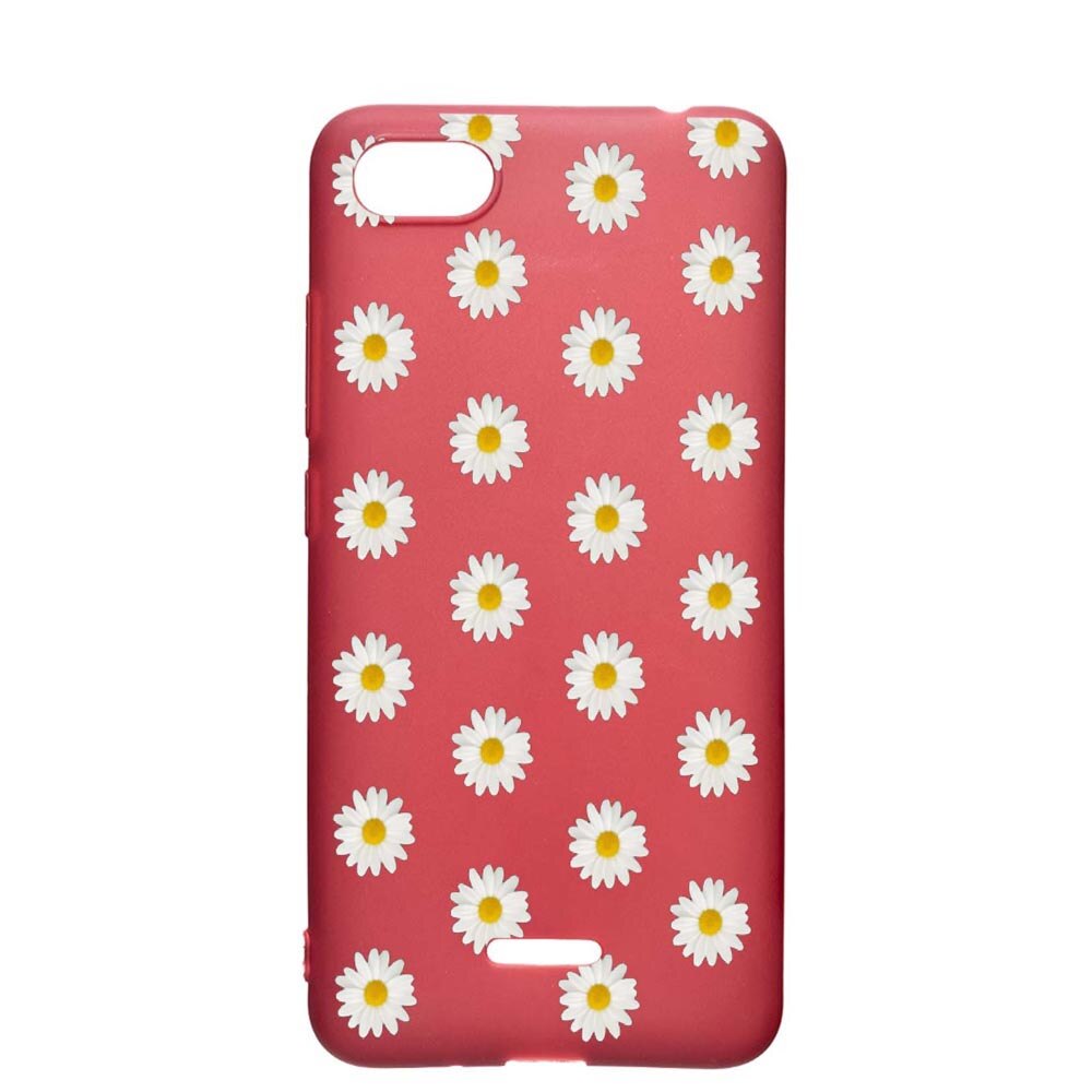 Husa Apple iPhone 6S / 6, Happy Flowers, rezistenta la uzura, anti-alunecare, din silicon Premium, Pomegranate, PG513