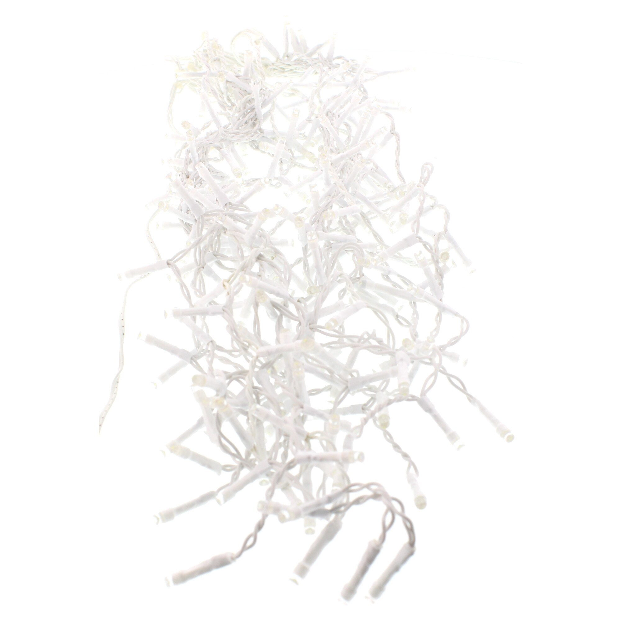 Perdea luminoasa Well, tip turturi 240 LED-uri albe, lumina calda,interconectabila