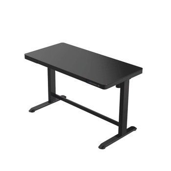 Masa de birou reglabila Hugo, negru, cu un motor, blat 120 x 60 cm sticla securizata, sertar integrat, 4 setari programabile, porturi integrate, sistem child lock Masa de birou reglabila Hugo, negru, cu un motor, blat 120 x 60 cm sticla securizata, sertar integrat, 4 setari programabile, porturi integrate, sistem child lock