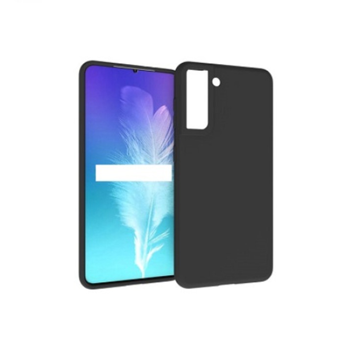 Samsung Galaxy S21 Plus készülékkel kompatibilis szilikon tok, fekete - TELGORBCS®