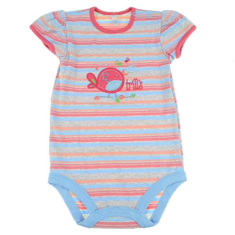 Body cu maneca scurta pentru fete Koala Lala 02-718, Multicolor, 92 cm