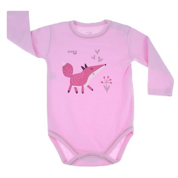 Body cu maneca lunga pentru fete Koala Happy Baby 07-499RZ, Roz, 74 cm Body cu maneca lunga pentru fete Koala Happy Baby 07-499RZ, Roz, 74 cm