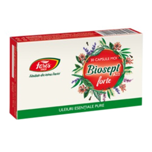 Supliment alimentar Biosept forte, 30 capsule moi