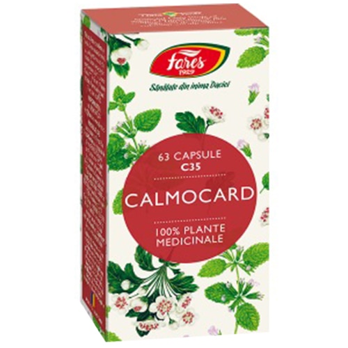 Supliment alimentar Calmocard, 63 capsule